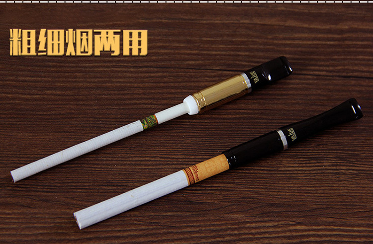卓越淨煙 YJ-011 金屬煙嘴 可換芯循環過濾設計 粗細香菸兩用 可清洗重複使用 4 過濾煙嘴 細節展示