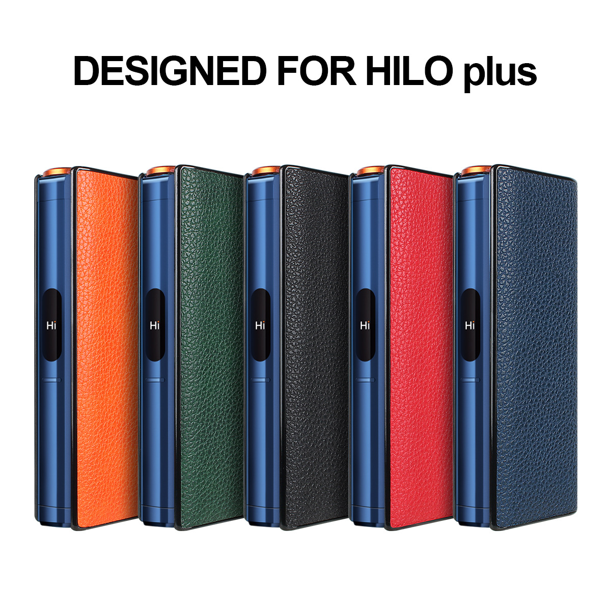 GLO HILO Plus 專用保護殼|日版荔枝紋 PU+PC 材質|防摔防刮裝飾皮套 3 GLO HILO PLUS 搭配示意